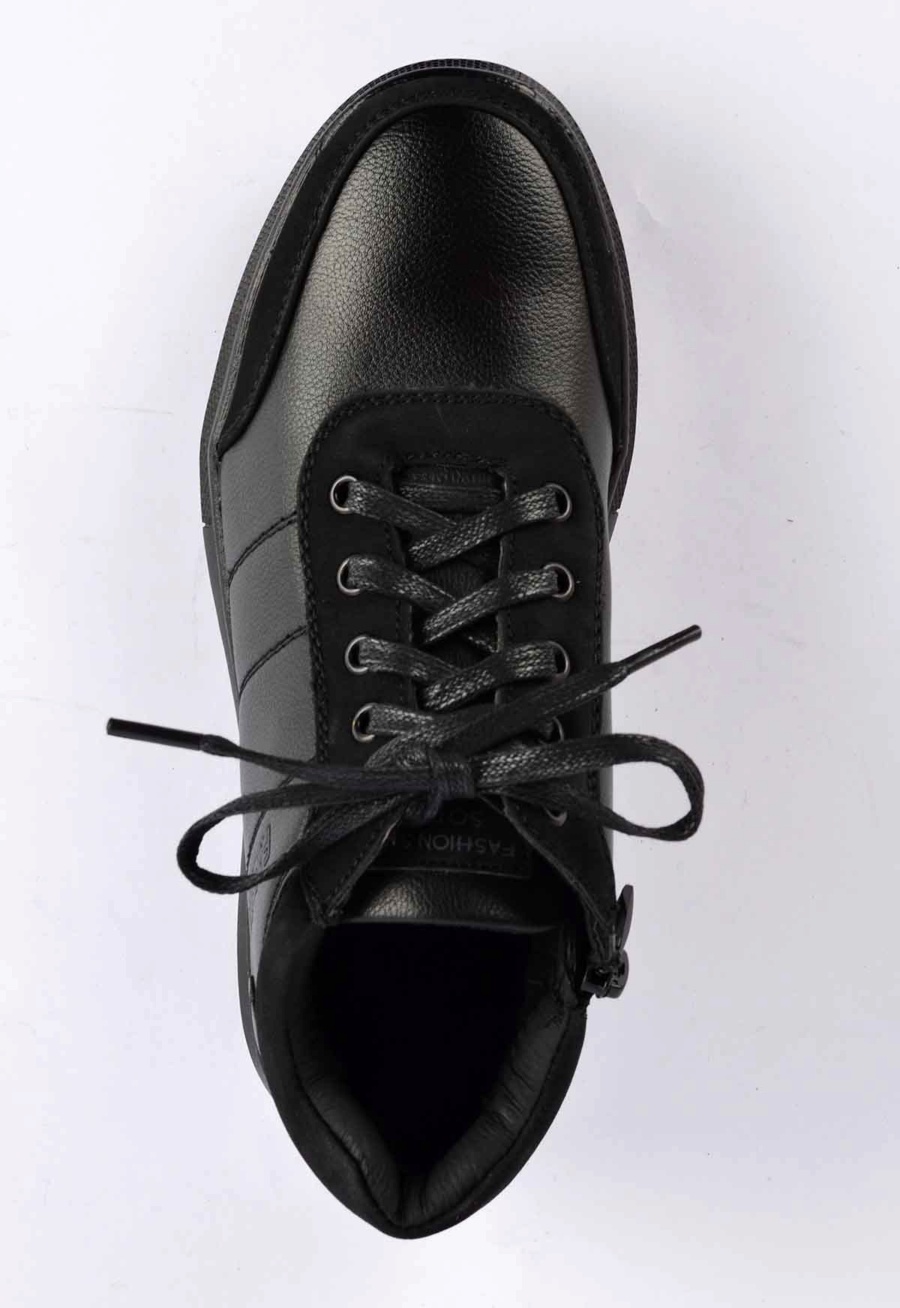 Ботинки дет. мал. Soprano RC803 шнурок (31-36) черный